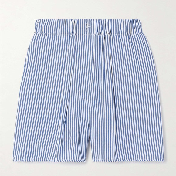 The Frankie Shop Pants - The Frankie Shop Lui Striped Shorts - Blue + White